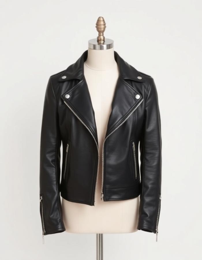 Jaqueta de Couro Biker